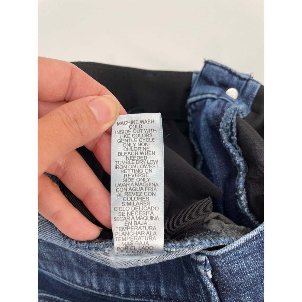 Democracy Womens Size 8 Distressed Jeans Ab Technology Slim Straight Stretch - Picture 5 of 9